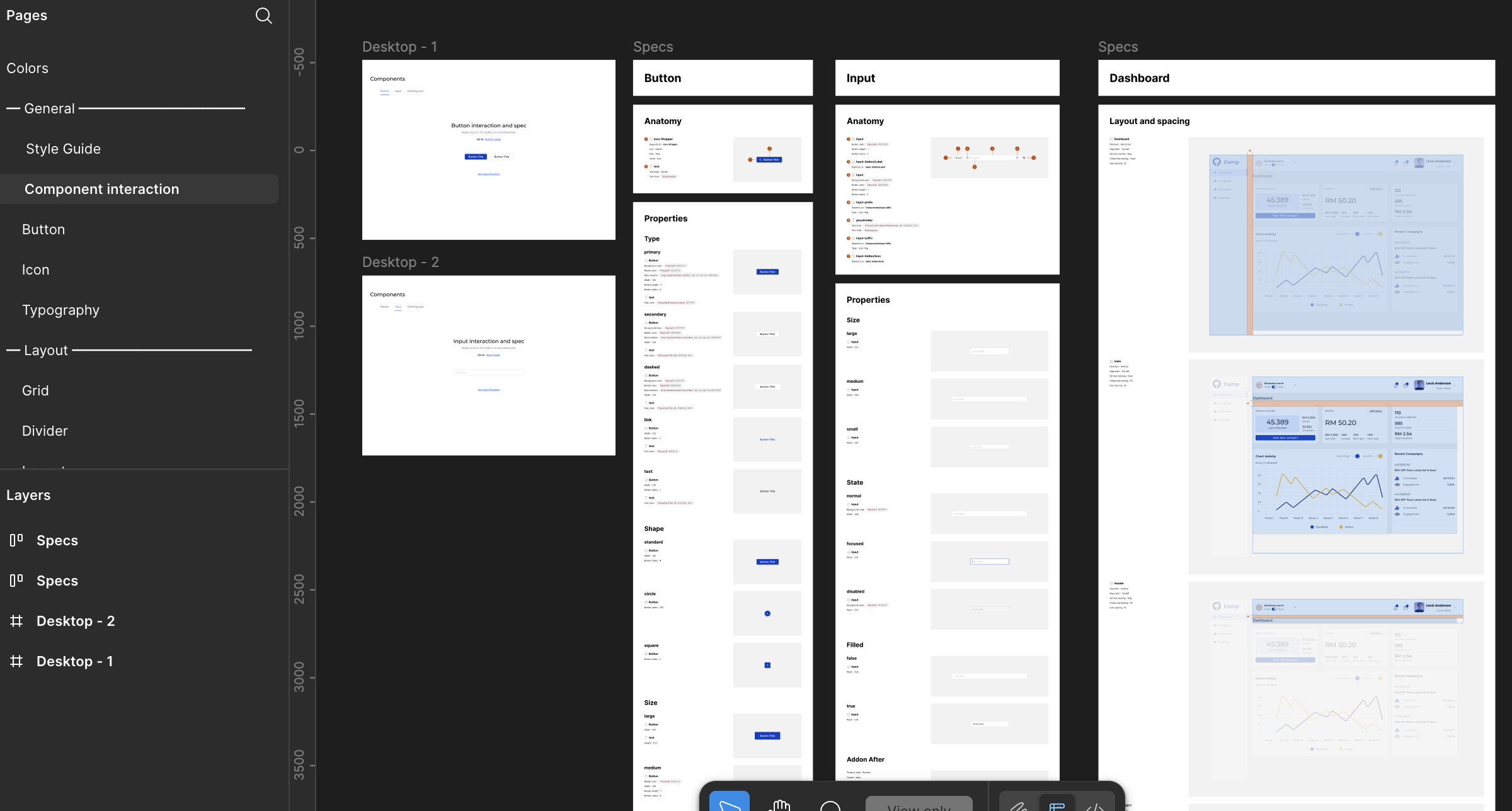 COMP UI interface to connect accounts