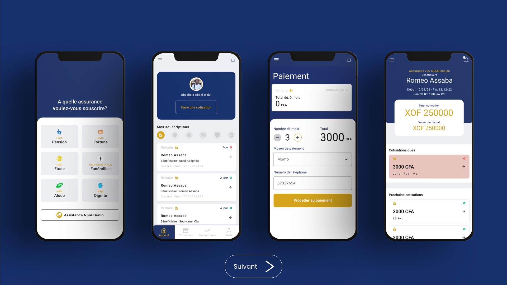 image UX/UI project marsStudio  insurance project